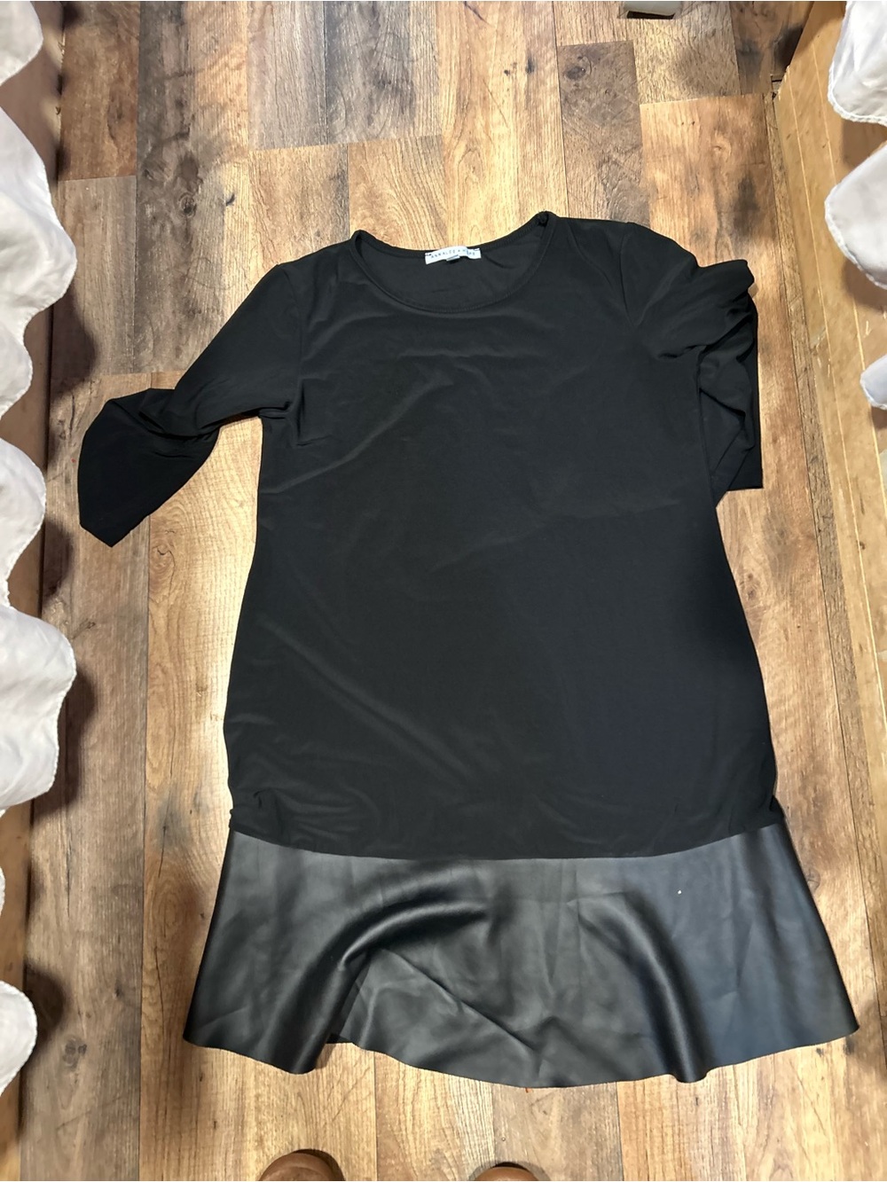 Black Women’s Ruffle-Hem Top, Edgy feminine
